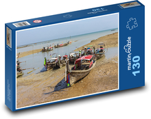 Thailand - Hafen, Boote Puzzle 130 Teile - 28,7x20 cm
