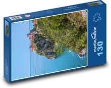 Hrad - ostrov, moře Puzzle 130 dílků - 28,7 x 20 cm