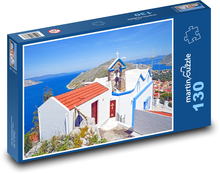 Kirche - Symi, Griechenland Puzzle 130 Teile - 28,7x20 cm