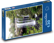 Vodopád - Nový Zéland, příroda Puzzle 130 dílků - 28,7 x 20 cm