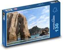 Nowa Zelandia - morze, skały Puzzle 130 elementów - 28,7x20 cm