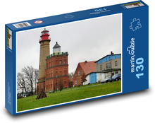 Kap Arkona - Deutschland, Häuser Puzzle 130 Teile - 28,7x20 cm