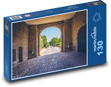 Hrad - vchod, architektúra Puzzle 130 dielikov - 28,7 x 20 cm 