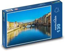 Ponte Vecchio - most ve Florencii, Itálie Puzzle 130 dílků - 28,7 x 20 cm