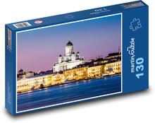 Helsinská katedrála - kostel, Finsko Puzzle 130 dílků - 28,7 x 20 cm
