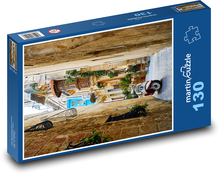 Street - motorbike, city Puzzle 130 pieces - 28.7 x 20 cm 