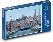 Marseille - prístav, mesto Puzzle 130 dielikov - 28,7 x 20 cm 