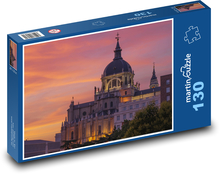 Madryt - Hiszpania, zachód słońca Puzzle 130 elementów - 28,7x20 cm