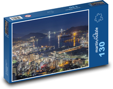 Nagasaki - Night View, Japan Puzzle 130 pieces - 28.7 x 20 cm 