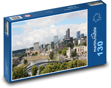 Vilnius - Litauen, Stadt Puzzle 130 Teile - 28,7x20 cm