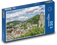 Švajčiarsko - panoráma, mesto Puzzle 130 dielikov - 28,7 x 20 cm 