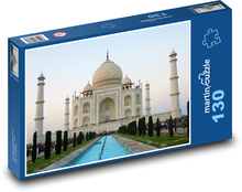 Taj Mahal - Indien, Minarett Puzzle 130 Teile - 28,7x20 cm