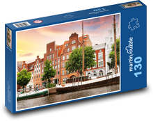 Lübeck - Německo, město Puzzle 130 dílků - 28,7 x 20 cm