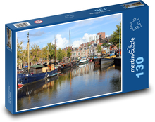 Voda - lodě, příroda Puzzle 130 dílků - 28,7 x 20 cm