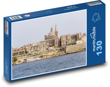 Malta - kostel, bazilika Puzzle 130 dílků - 28,7 x 20 cm