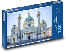 Viedeň - Rakúsko, Karlskirche Puzzle 130 dielikov - 28,7 x 20 cm 