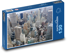 New York - ulice, mrakodrap Puzzle 130 dílků - 28,7 x 20 cm