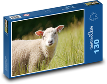 Sheep on pasture. Puzzle 130 pieces - 28.7 x 20 cm