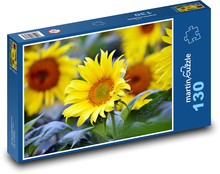Słonecznik - żółty kwiat Puzzle 130 elementów - 28,7x20 cm