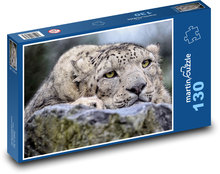 Snow Leopard Puzzle 130 pieces - 28.7 x 20 cm 