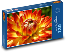 Kwiat dalii - Kwiat ogrodowy Puzzle 130 elementów - 28,7x20 cm