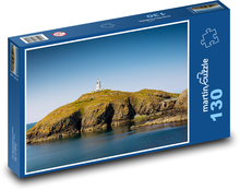 Latarnia morska - morze, skała Puzzle 130 elementów - 28,7x20 cm
