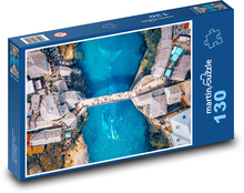 Old town - Neretva river, whale Puzzle 130 pieces - 28.7 x 20 cm 