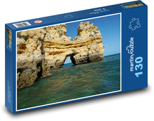 Portugalia - Lagos, skały w morzu Puzzle 130 elementów - 28,7x20 cm