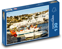 Prístav - rybárske lode Puzzle 130 dielikov - 28,7 x 20 cm 