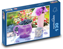 Jagody - letnie owoce Puzzle 130 elementów - 28,7x20 cm