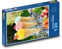 Lody - letnie orzeźwienie Puzzle 130 elementów - 28,7x20 cm