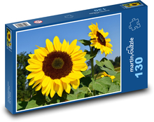 Slnečnice - žlté kvety Puzzle 130 dielikov - 28,7 x 20 cm 