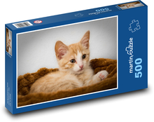 Kätzchen im Bett Puzzle 500 Teile - 46 x 30 cm