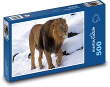 Lew w Białym Królestwie Puzzle 500 elementów - 46x30 cm