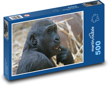 Zamyslená gorila Puzzle 500 dielikov - 46 x 30 cm 