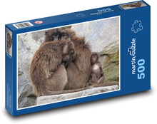 Familie der schlafenden Affen Puzzle 500 Teile - 46 x 30 cm