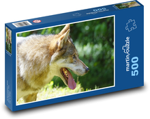 Vlk s vyplazeným jazykom Puzzle 500 dielikov - 46 x 30 cm 