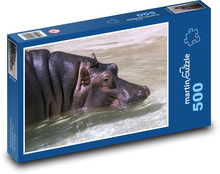 Hippo Puzzle of 500 pieces - 46 x 30 cm 