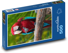 Scharlachroter Ara, exotischer Papagei Puzzle 500 Teile - 46 x 30 cm