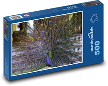 Pfau Puzzle 500 Teile - 46 x 30 cm