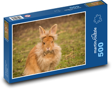 Pelziges braunes Kaninchen Puzzle 500 Teile - 46 x 30 cm
