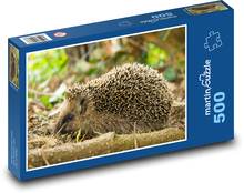 Ježko v lese hľadá jedlo Puzzle 500 dielikov - 46 x 30 cm 