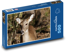 The silent gaze of a forest deer Puzzle of 500 pieces - 46 x 30 cm