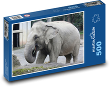 Elephant in enclosure Puzzle of 500 pieces - 46 x 30 cm 