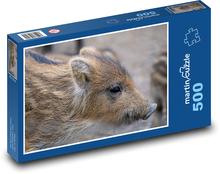 Świnia - mały prosię Puzzle 500 elementów - 46x30 cm