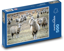 Stádo ovcí na pastvě Puzzle 500 dílků - 46 x 30 cm
