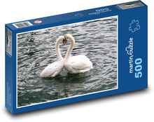 Zamilované labute Puzzle 500 dielikov - 46 x 30 cm 