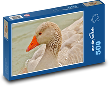 Elegancka gęś na stawie Puzzle 500 elementów - 46x30 cm