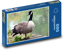 Husa u rybníka Puzzle 500 dílků - 46 x 30 cm