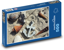Škrupiny v piesku Puzzle 500 dielikov - 46 x 30 cm 